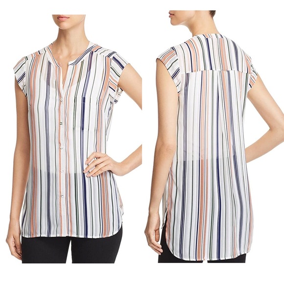 Daniel Rainn Tops - DANIEL RAINN stripe button tunic